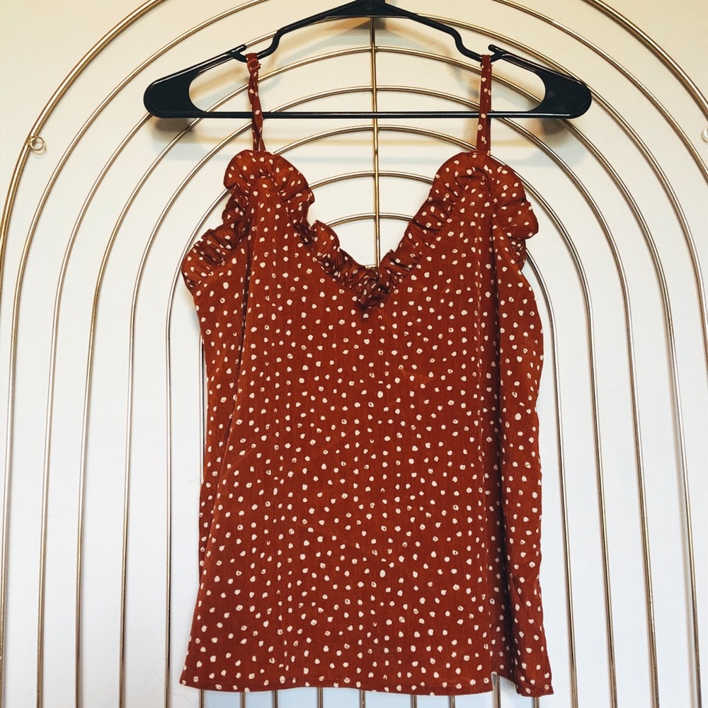 NWOT! Ruffle Tank Top